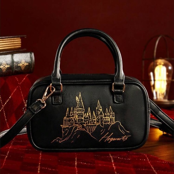 HARRY POTTER1pc Castle Pattern Zipper Closure Handbag Gifts
